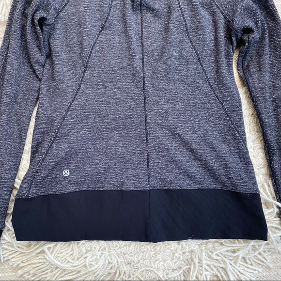 LULULEMON mini check black Runderful half zip pullover 10 - Picture 9 of 12